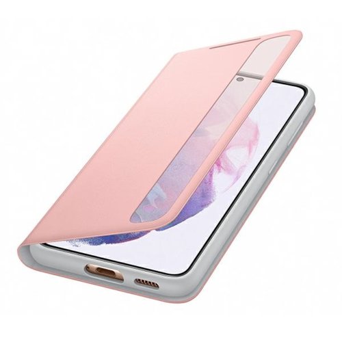 Etui Samsung Smart Clear View Cover Pink do Galaxy S21 EF-ZG991CPEGEE