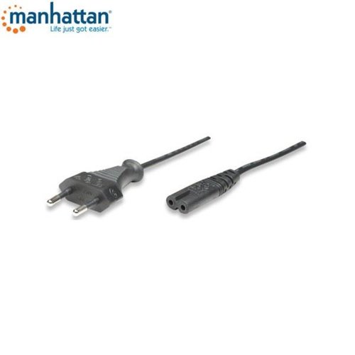 Kabel zasilający Manhattan Laptop/ósemka 1,8m, czarny
