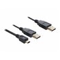 Kabel USB MINI 2.0 BM-2X AM 30 CM DELOCK