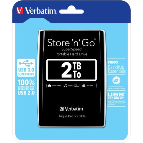 Verbatim USB HDD 2TB 2,5' Black store'n'go  USB 3.0