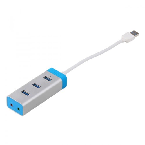 i-tec USB 3.0 Metal HUB 3 Port With Audio Adapter