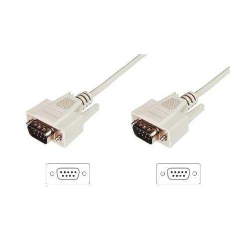ASSMANN Kabel połączeniowy RS232 1:1 Typ DSUB9/DSUB9 M/M beżowy 2m