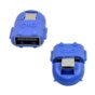 Adapter OTG Vakoss TC-U1303B micro USB - USB M-F niebieski