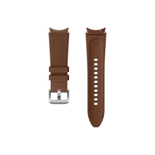 Pasek skórzany Samsung Hybrid Leather do Galaxy Watch4 20mm S/M Brązowy