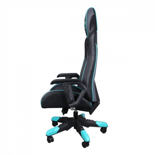 Fotel Gaming E-BLUE COBRA III, czarno-niebieski