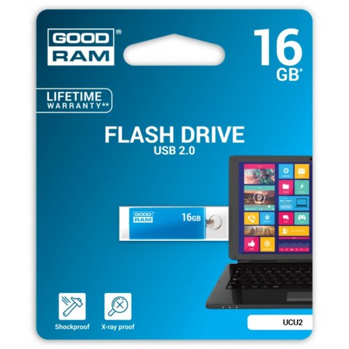 GOODRAM CUBE 16GB USB2.0  BLUE