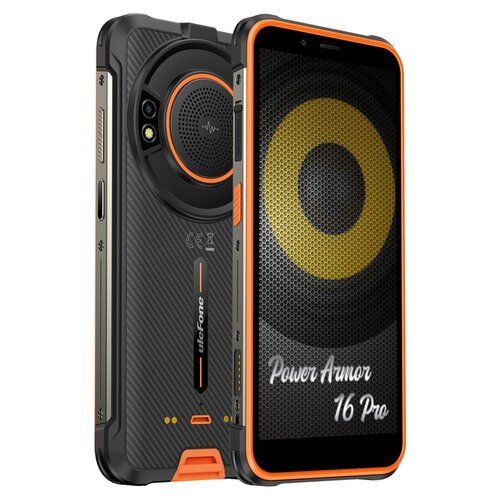 Smartfon Ulefone Power Armor 16 pro czarno-pomarańczowy