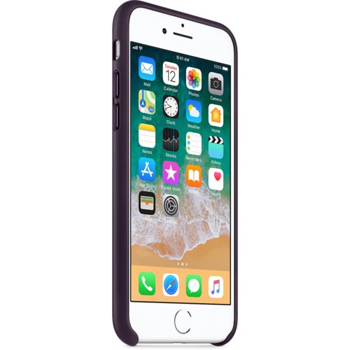 Apple iPhone 8 / 7 Leather Case MQHD2ZM/A - Dark Aubergine
