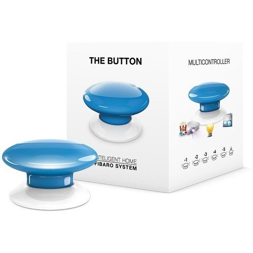 Inteligentny przycisk Fibaro FGPB-101-6  ZW5 The Button wewnętrzny niebieski