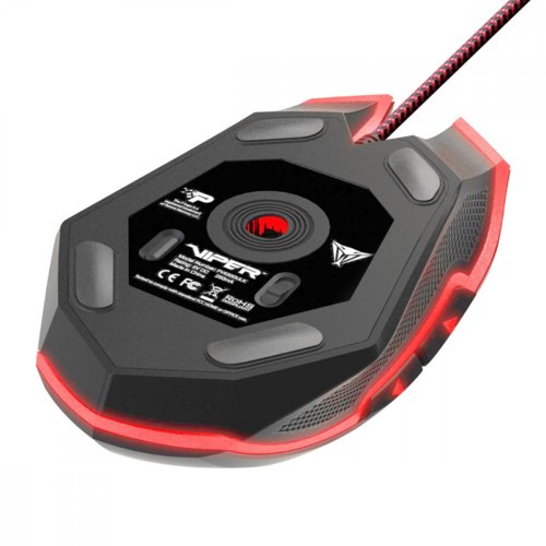 Mysz przewodowa Patriot optyczna Viper V530 4000dpi Czarno-czerwony