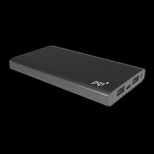 PQI POWERBANK 12000CV DUAL-USB 2,1/1,5A, SZARY