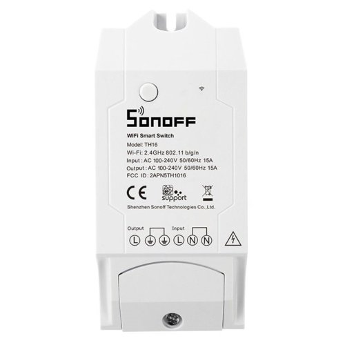 Inteligentny przełącznik WiFi Sonoff TH16 15A 3500W