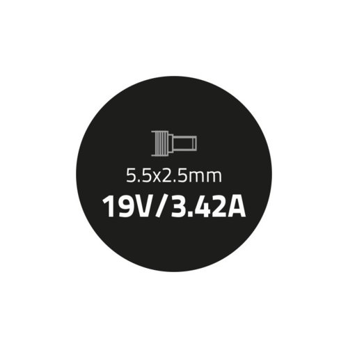Zasilacz Qoltec do Toshiba 65W 19V 3.42A 5.5*2.5
