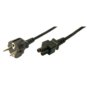 Kabel zasilający LogiLink CP093 Schuko > C5 koniczynka VDE czarny 1,8m 