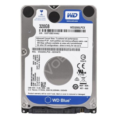 Dysk HDD Western Digital SCORPIO BLUE 2,5" 320GB SATA III 16MB 5400obr/min WD3200LPCX