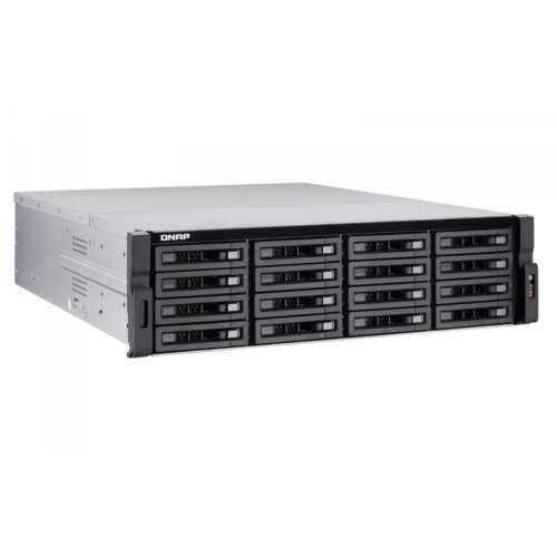 Serwer NAS QNAP TVS-EC1680U-SAS-RP-8GE-R2 (3U HDD 16szt. Pamięć RAM 8GB Intel Xeon E3-1246 v3 Redundantne zasilanie)