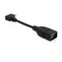 Delock Kabel USB Micro->USB AM(F) OTG (kątowy) 11cm