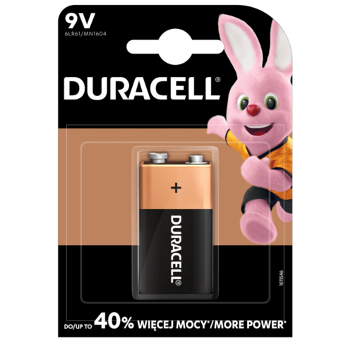 Baterie alkaliczne Duracell 9V (x 1)