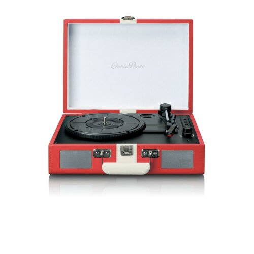 Gramofon Lenco Classic Phono TT-110RDWH czerwony