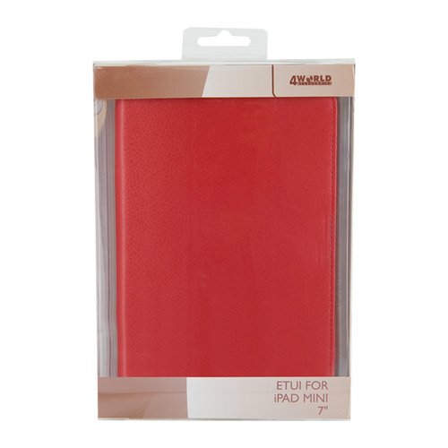 4world Etui ochronne/Podstawka do iPad Mini, Folded Case, 7, czerwone