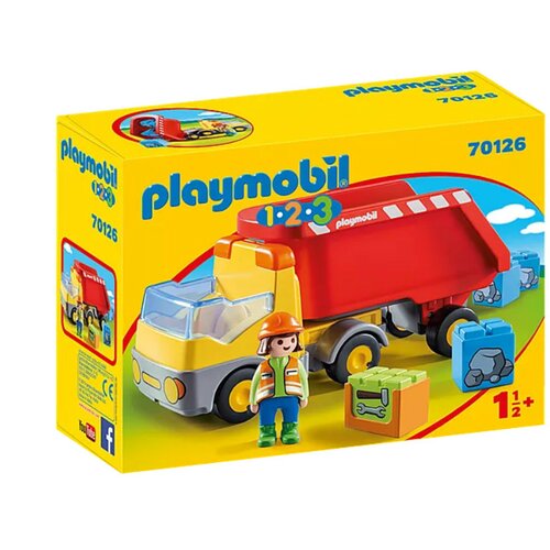 Zabawka Playmobil wywrotka z figurką i akcesoriami