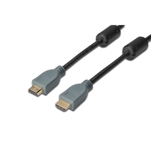 Kabel HDMI HighSpeed z Ethernetem DIGITUS 4K UHD HDMI A/HDMI A M/M czarny 1m