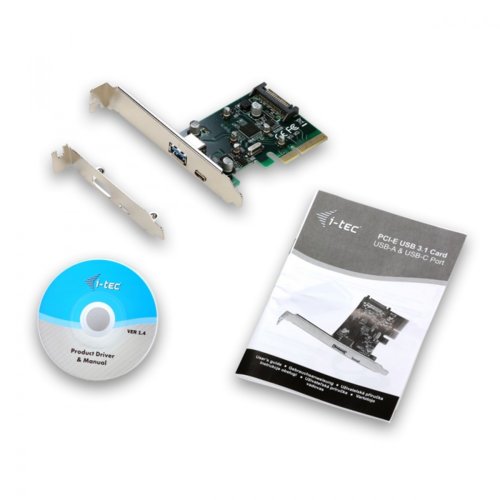 i-tec Adapter PCI-E USB 1xUSB-A/1xUSB-C/1xSATA
