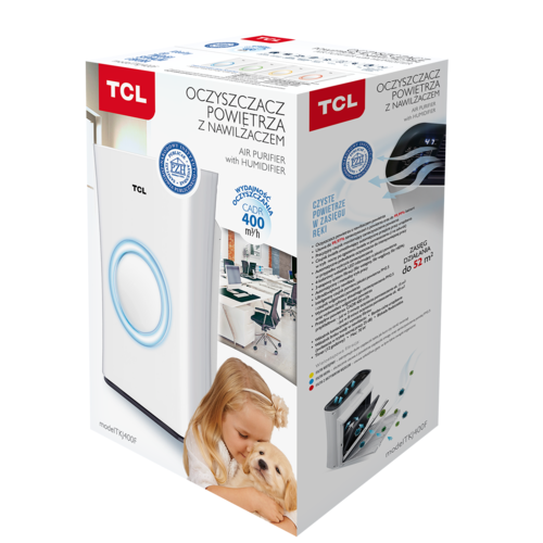 Oczyszczacz powietrza TCL TKJ400F biały