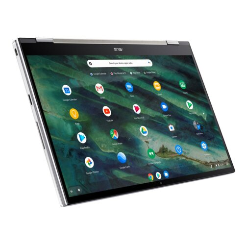 Laptop ASUS Chromebook Flip C436 | Core i5-10210U | 256 GB | 8 GB ChromeOS srebrny