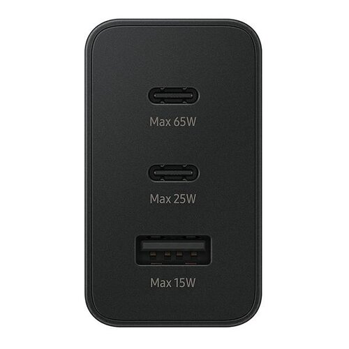 Ładowarka sieciowa Samsung EP-T6530NBEGEU (2x USB C, 1x USB A)