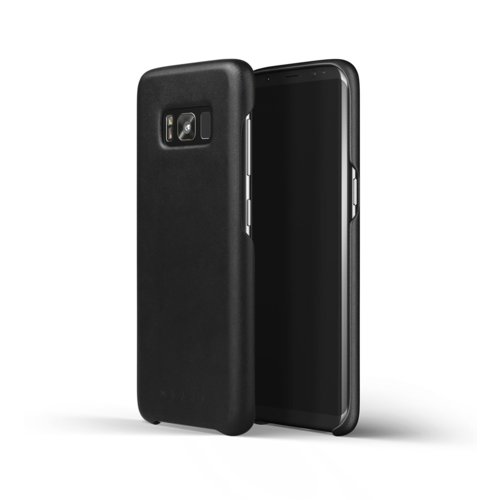 Mujjo skórzana obudowa do Galaxy S8+ czarna IEOMUS8PBK