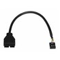Kabel Akyga AK-CA-28 ( USB2.0 - USB3,0 /IDE20P- IDE10/ M-F PVC 0,2m czarny )
