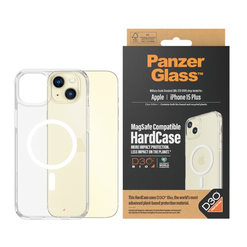 Etui PanzerGlass HardCase MagSafe iPhone 15 Plus przezroczyste