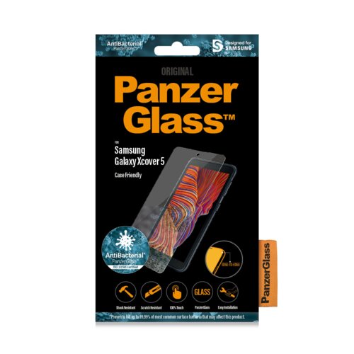 Szkło hartowane PanzerGlass Pro E2E Regular Xcover 5 G525 Antibacterial Case Friendly