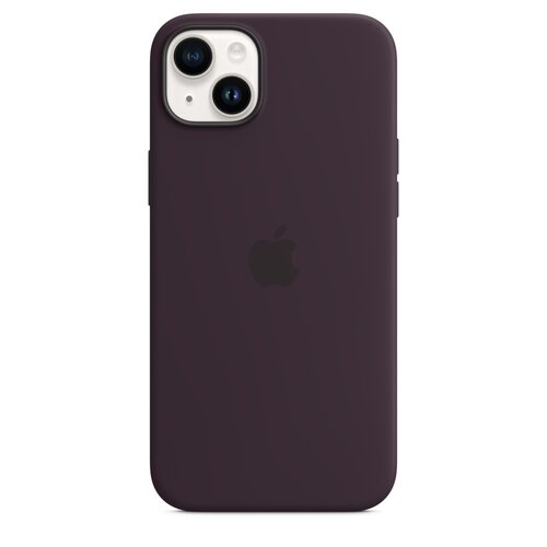 Etui silikonowe Apple MagSafe czarne jagody na iPhone 14 Plus