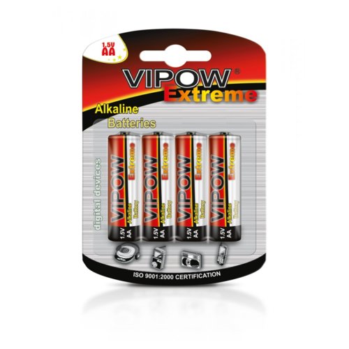 Baterie alkaliczne AA Vipow Extreme LR06 4szt./bl.