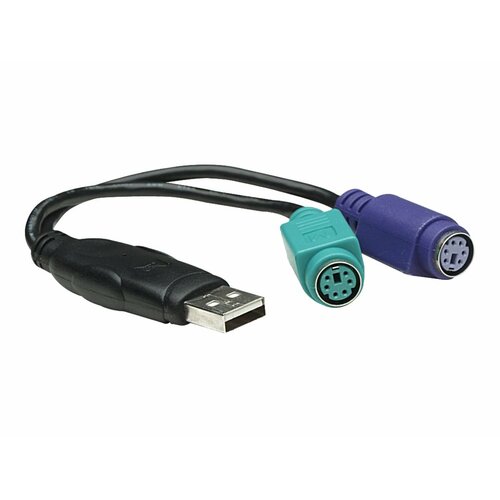 Kabel adapter Manhattan USB/2xPS2 mini LX 0,15m