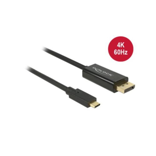 Delock Kabel USB-C -> DisplayPort M/M 1m (tryb alternatywny DP) 4K 60Hz czarny