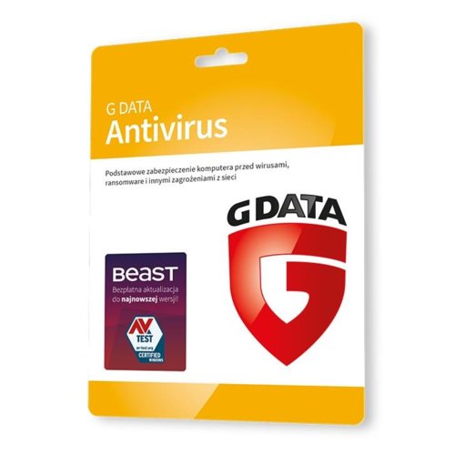 Oprogramowanie antywirusowe G Data Antivirus 3PC 1 ROK KARTA-KLUCZ