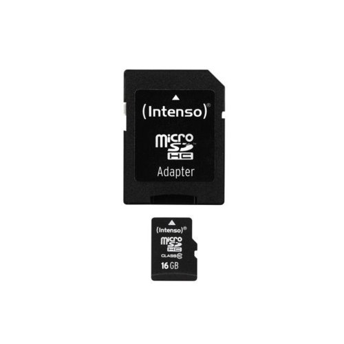 Karta pamięci microSDHC Intenso 16 GB Class 10 + adapter