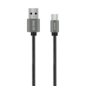 Kabel USB 2.0 Acme CB2041 A/M - C/M, w oplocie, 1m, szary (space gray)