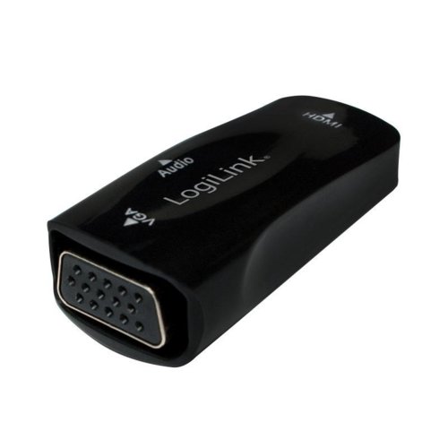 Konwerter HDMI LogiLink CV0108 HDMI (F) na VGA (F), audio 3,5mm jack