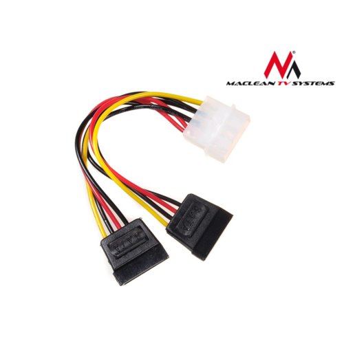 Maclean Kabel adapter zasilania Molex 2xSATA MCTV-632
