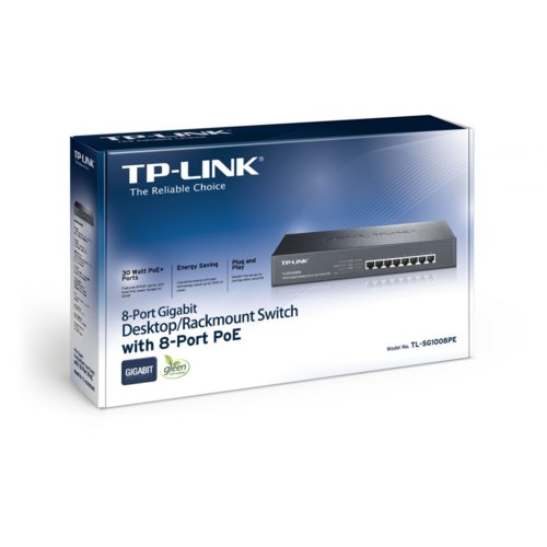 TP-Link Przełšcznik 8 Port Gigabit full PoE Switch