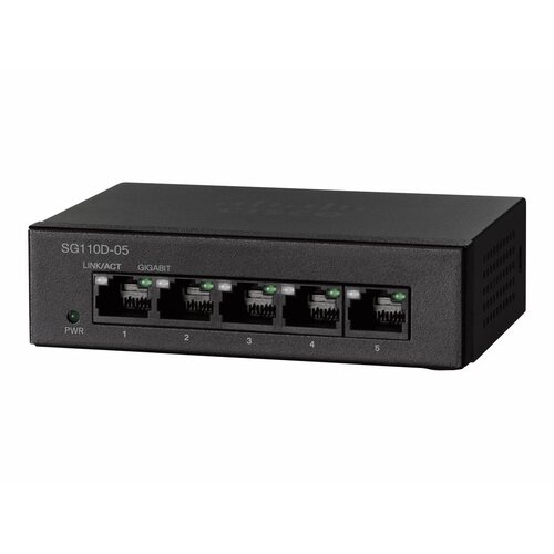 Cisco Przełšcznik SG110D-05 5-Port Gigabit Desktop Switch