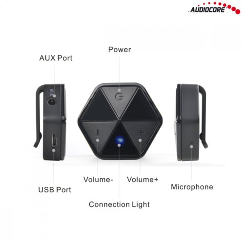 Audiocore Odbiornik słuchawkowy Bluetooth AC815