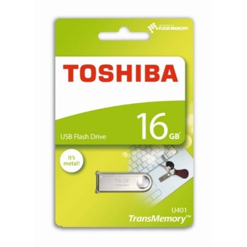TOSHIBA Flashdrive U401 16GB USB 2.0 metaliczny