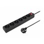 Titanum Listwa SurgeProtector 6Outlet switch 5.0M black