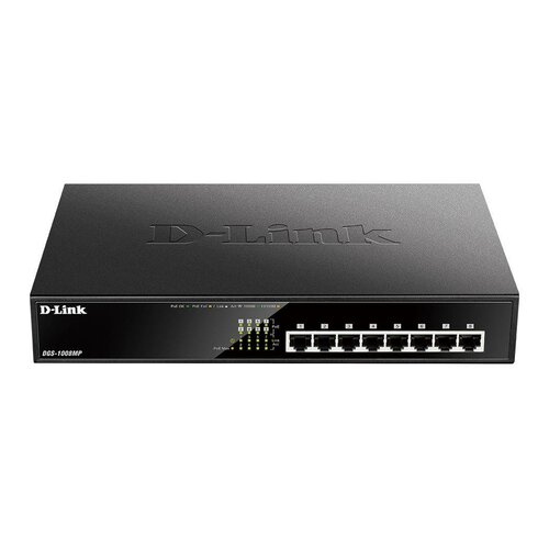 D-Link Przełšcznik 8-Port Desktop Gigabit PoE+Switch