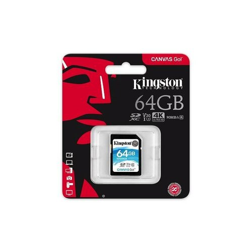 Kingston SD  64GB Canvas Go 90/45MB/s CL10 U3 V30